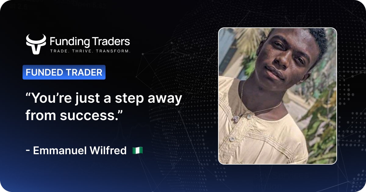 Funded Trader Interview Banner - Emmanuel Nigeria